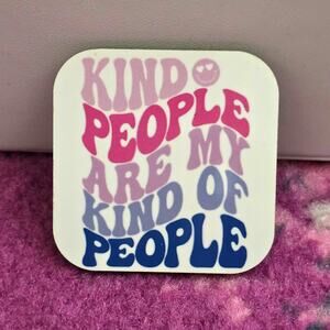 Kind People Are My Kind of People Handmade‎ Square Refrigerator Magnet